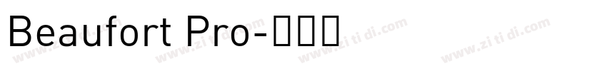 Beaufort Pro字体转换